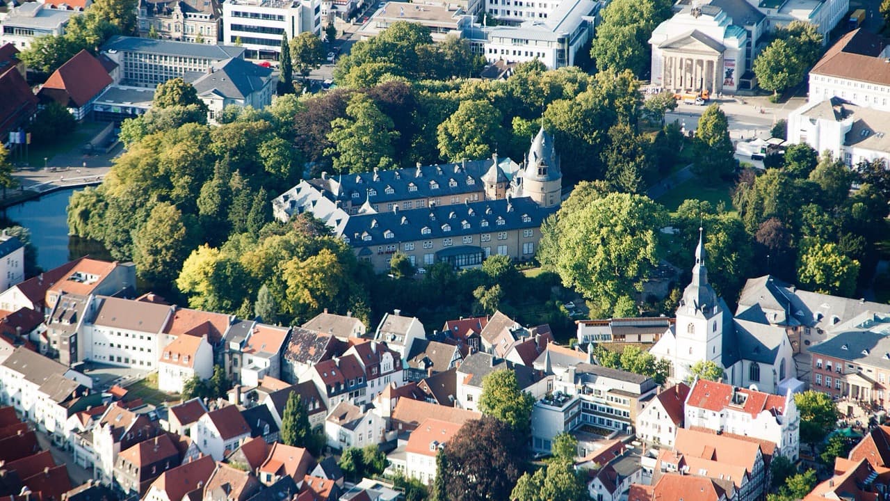 Blick über die Altstadt in Detmold